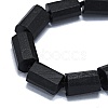 Natural Shungite Beads Strands G-O170-120-3