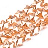 Electroplate Glass Beads Strand EGLA-S188-18-A03-1
