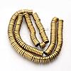 Electroplate Non-magnetic Synthetic Hematite Beads Spacers Strands G-Q486-74F-2