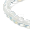 Opalite Beaded Stretch Bracelets BJEW-A117-B-07-6