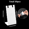 10Pcs L Shaped Acrylic Single Necklace Display Stands NDIS-SC0001-02B-2