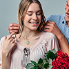 6Pcs 2 Color Brass Macrame Pouch Braided Gemstone Holder Pendant Necklace Making NJEW-AB00024-6