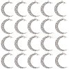 50Pcs Tibetan Style Alloy 2-Loop Connector Charms TIBE-SC0009-30-1