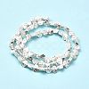 Electroplated Natural Lava Rock Beads Strands G-G984-13S-3