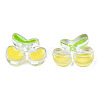 Transparent Acrylic Enamel Beads TACR-N012-006G-1