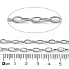 Tarnish Resistant 304 Stainless Steel Oval Link Chains CHS-K018-08P-2