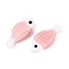 Hand Painted Fish Shaped Porcelain Beads PORC-N013-06B-3