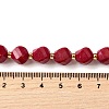 Natural Quartz Dyed Beads Strands G-U023-A02-07-5