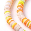 Handmade Polymer Clay Beads Strands CLAY-R089-6mm-T02B-52-6