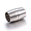 Tarnish Resistant 304 Stainless Steel Magnetic Clasps with Glue-in Ends STAS-E440-55P-1