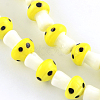 Mushroom Handmade Lampwork Beads Strands X-LAMP-R116-08-2