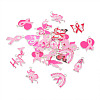 26Pcs 13 Styles Breast Cancer Pink Awareness Ribbon Theme Alloy Enamel Pendants ENAM-TA0001-93-3