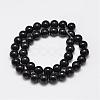 Natural Eyeless Obsidian Beads Strands G-K123-06-10mm-2