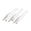 Rack Plating Brass Cable Chain Pointed Dowsing Pendulums HJEW-G016-02P-1