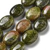 Natural Unakite Beads Strands G-P528-M17-01-1