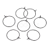 316L Surgical Stainless Steel Hoop Earring Findings STAS-G130-03B-21MM-1
