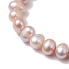 Natural Cultured Freshwater Pearl Potato Beaded Stretch Bracelets BJEW-JB10211-3