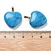 Synthetic Turquoise Pendants G-G956-B75-G-3