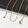 304 Stainless Steel Snake Chains Necklaces X-STAS-F094-24G-2