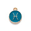 Alloy Enamel Pendants ENAM-S124-01B-05H-2