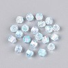 Transparent Spray Painted Glass Beads X1-EGLA-N018-4mm-06-2