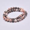 Natural Pink Zebra Jasper Beads Strands X-G-P231-01-4mm-2
