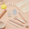 10Pcs Pine Wood Rulers TOOL-FG0001-41-4