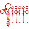 5Pcs Alloy and Brass Bar Beadable Keychain for Jewelry Making DIY Crafts DIY-SW0001-15B-1