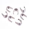 Tarnish Resistant 304 Stainless Steel Snap on Bails STAS-F117-15P-6x12mm-1