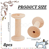 Wood Thread Bobbins TOOL-WH0155-140-2