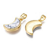 Real 18K Gold Plated Brass Pendants KK-N233-170A-01A-3