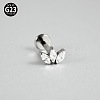 G23 Titanium Micro Pave Cubic Zirconia Cartilage Earrings WG0CACB-03-1