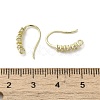 Brass Micro Pave Cubic Zirconia Earring Hooks KK-C048-13E-G-3