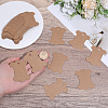 80Pcs Bone Shape Paper Thread Winding Boards SENE-SC0001-08-3