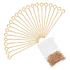 200Pcs 304 Stainless Steel Eye Pins STAS-UN0054-76-1