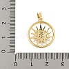 Brass Micro Pave Cubic Zirconia Pendants LS-KK-Z111-01G-3