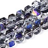 Electroplate Glass Beads Strands EGLA-T021-21I-1