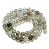 Natural Green Rutilated Quartz Beads Strands G-A219-A03-03-2