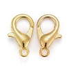 Zinc Alloy Jewelry Findings Golden Lobster Claw Clasps X-E105-G-3