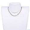 Natural Tiger Eye Beaded Necklaces NJEW-JN02492-10-4