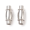 Tarnish Resistant 304 Stainless Steel Magnetic Clasps with Glue-in Ends STAS-K006-30C-3mm-1
