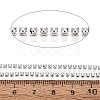 Iron & ABS Plastic Imitation Pearl Tennis Chains CH-Q006-01A-18-3