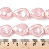 Electroplate Opaque Glass Imitation Pearl Strands EGLA-D302-02C-4