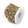 304 Stainless Steel Cable Chains with Beads CHS-F020-10GP-3