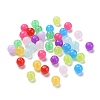 Imitation Jade Acrylic Beads SACR-S188-10mm-M-1