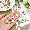 Tibetan Style Alloy & Synthetic Turquoise Braiding Hair Pendants Decoration OHAR-AB00015-3