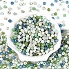 Picasso Baking Paint Glass Seed Beads SEED-N007-38A-04-2
