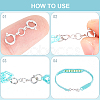 8Pcs 925 Sterling Silver Double Spring Ring Clasps STER-BBC0007-52-6