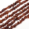 Natural Garnet Chip Bead Strands X-G-M205-73-1