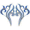 2Pcs Cloud Clothing Computerized Embroidery Cloth Iron on/Sew on Patches DIY-GF0012-97D-1